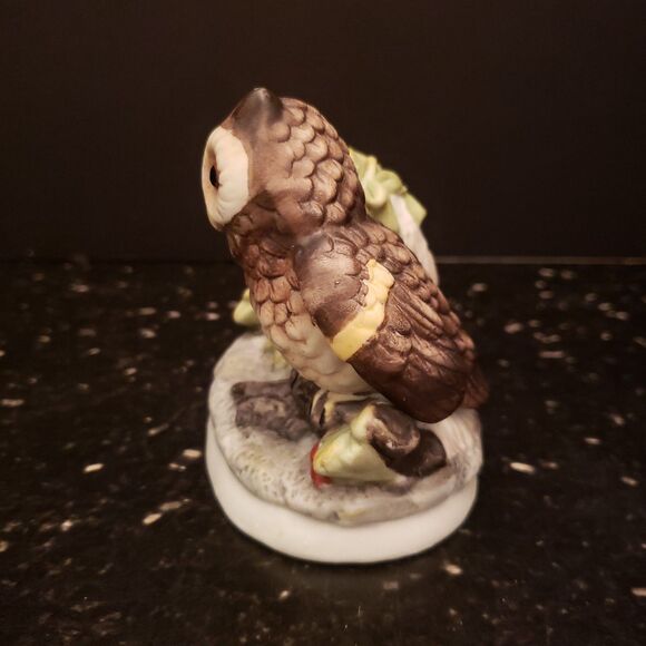 Homco #1298 Mother and Baby Owls Figurine Porcelain Ceramic Vintage - Picture 3 of 10